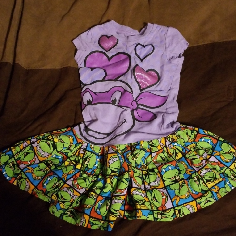 Toddler girls 4/5 Ninja Turtles dress